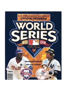 2009 MLB World Series Official Program NY Yankees Philadelphia Phillies